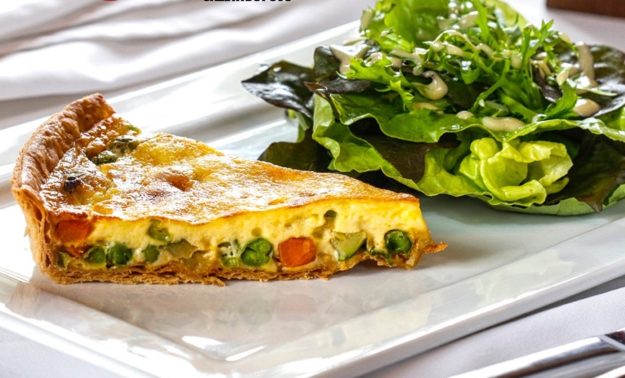 Quiche do restaurante L&#8217;Épicerie