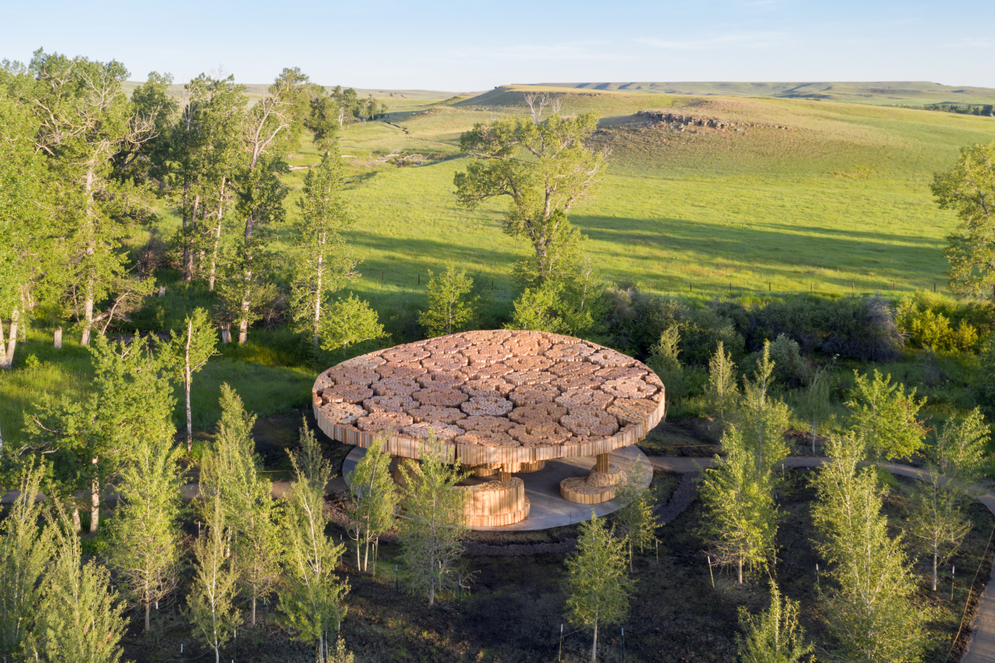 Pavilhão em Montana, nos EUA. Pavilhão em Montana, nos EUA.