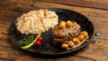 Festival Bom Gourmet está no ar: conheça os restaurantes e saiba como aproveitar os menus a partir de R$ 49,90 O prato principal do Celeiro Restô e Burguer é o Risoto Brie com alho-poró e presunto de Parma, acompanhado de medalhão de mignon ao molho bordelaise.