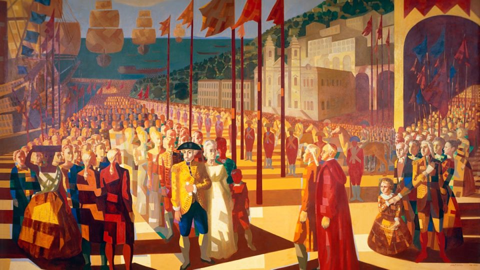 "A Chegada de Dom João VI à Bahia" (1952), obra de Candido Portinari