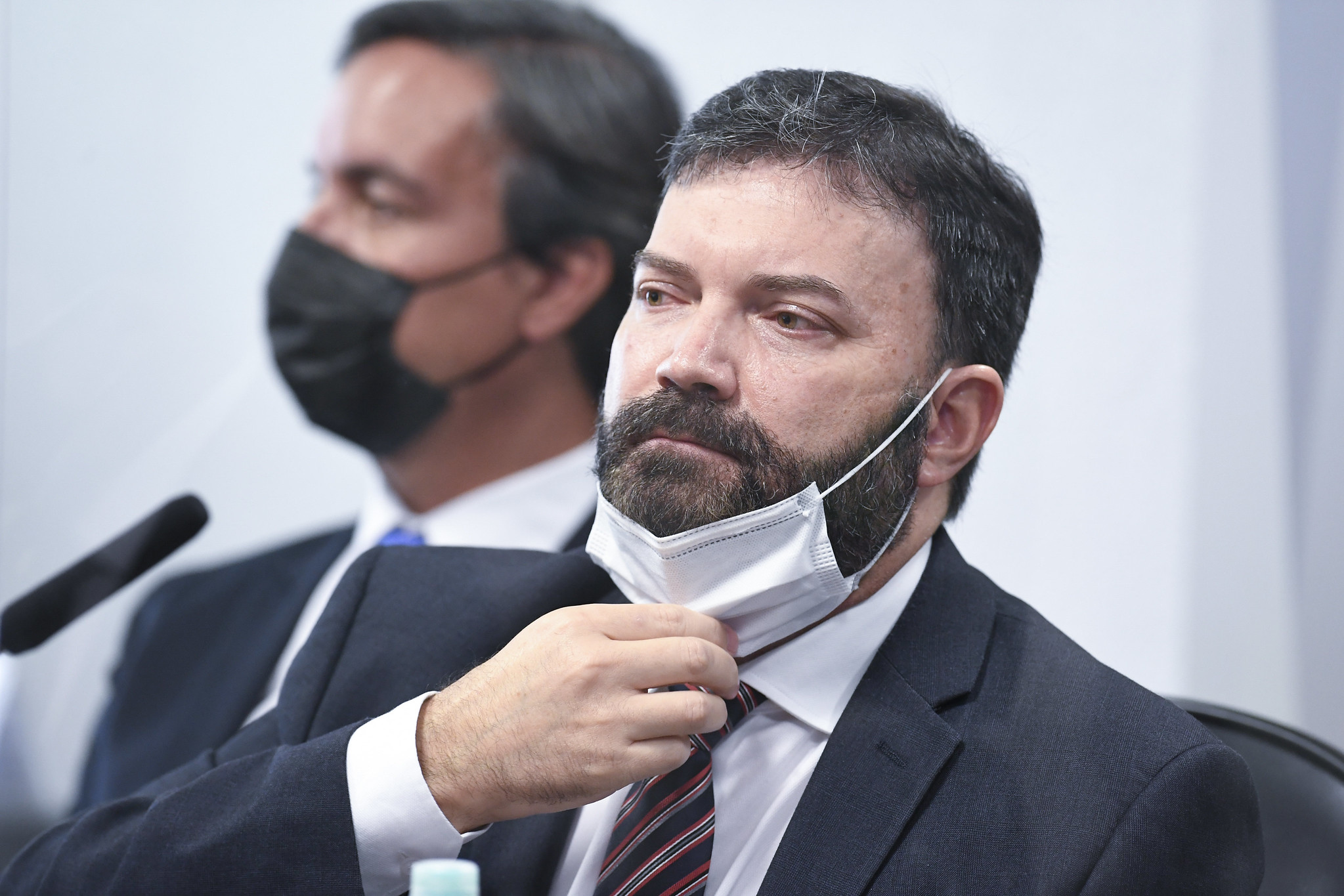 O coronel Marcelo Blanco, em depoimento à CPI da Covid
