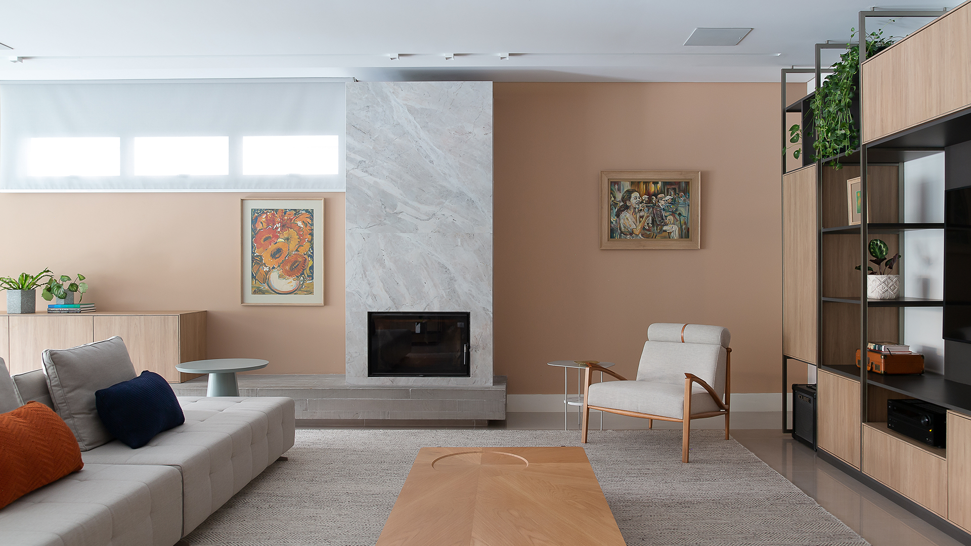 Living integrado. Foto: Nando Fischer.