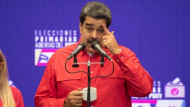 Maduro e oposição assinam marco para iniciar diálogo no México O ditador venezuelano, Nicolás Maduro.