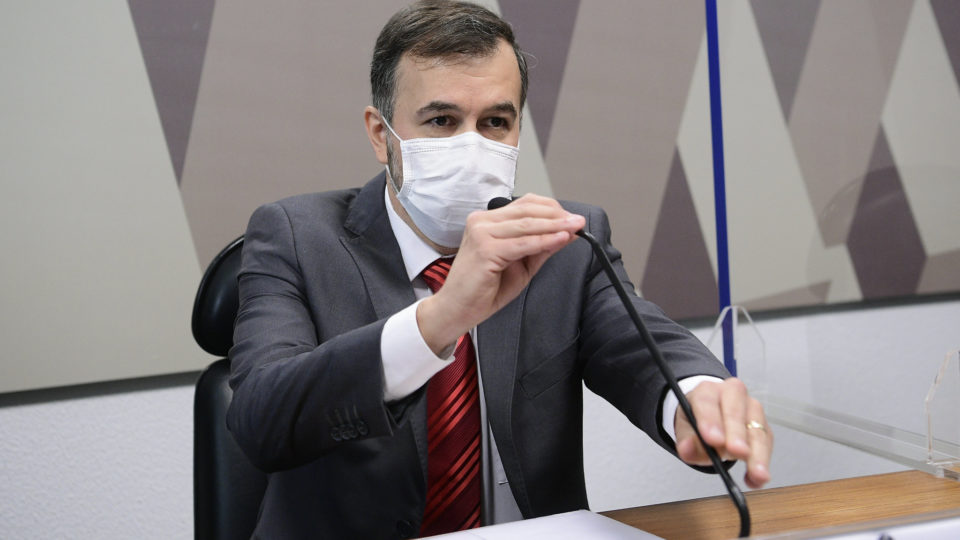 O auditor Alexandre Costa Marques, em depoimento à CPI da Covid