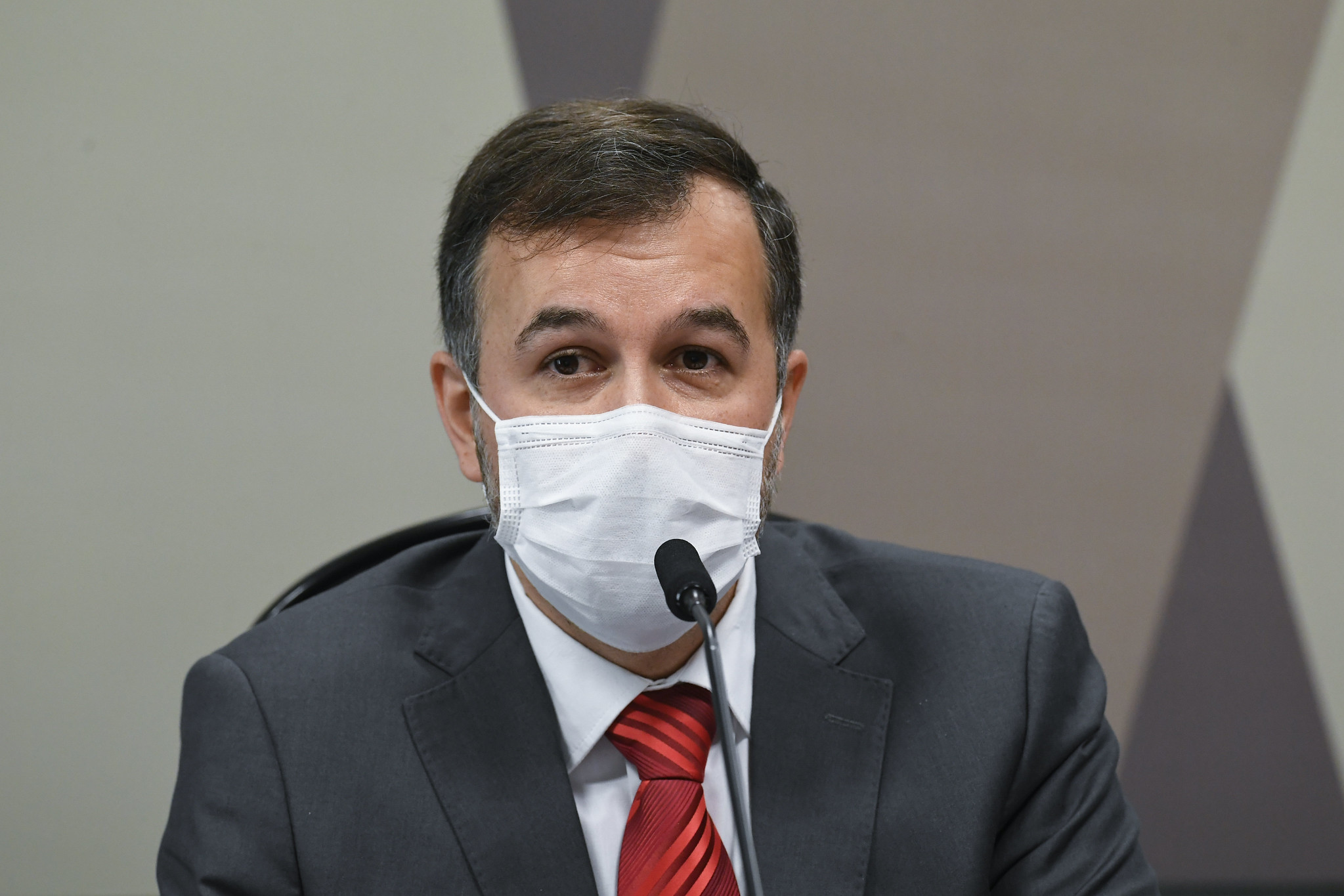 O auditor Alexandre Costa Marques, em depoimento à CPI da Covid