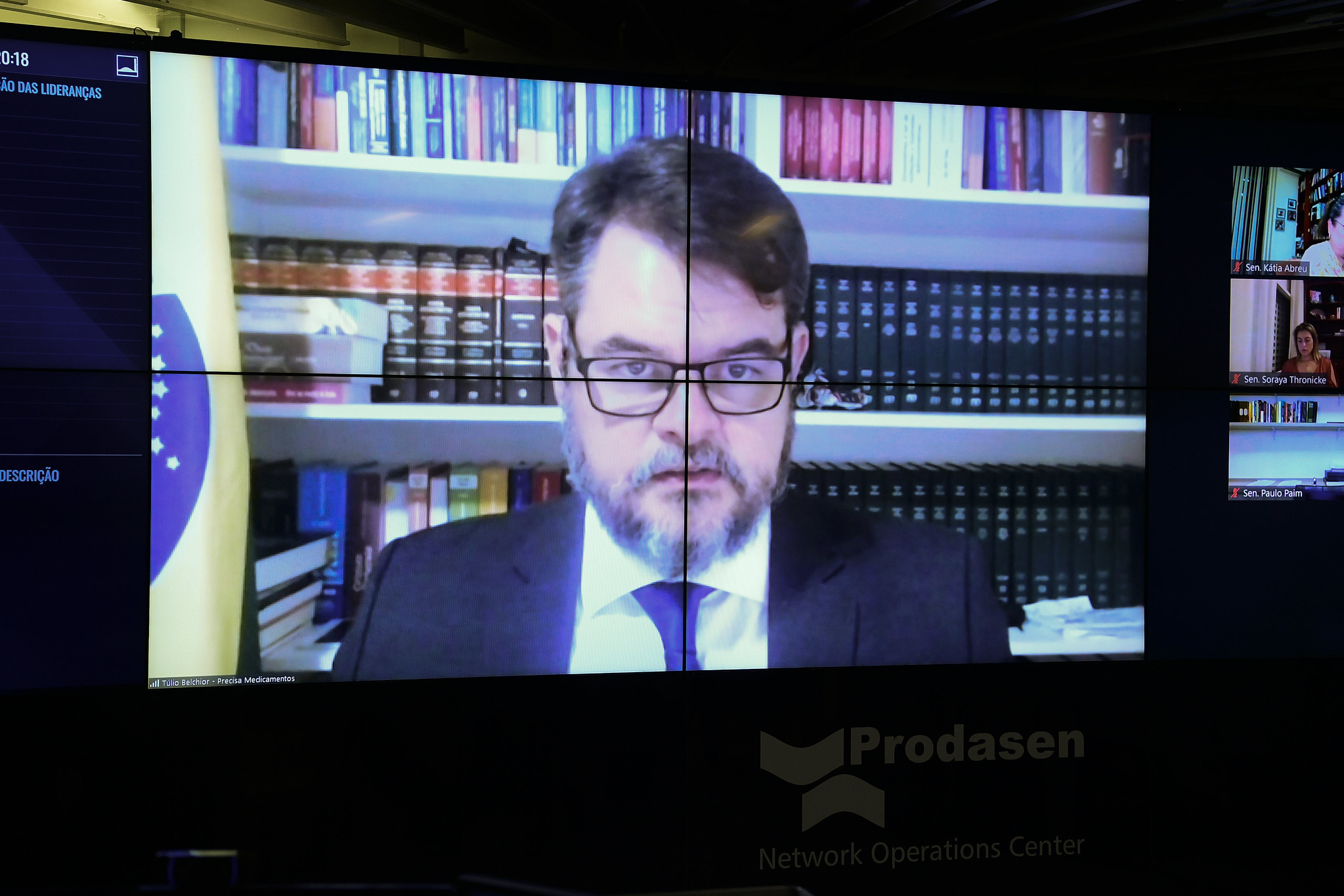 O advogado Túlio Silveira, em sessão do Senado realizada em março