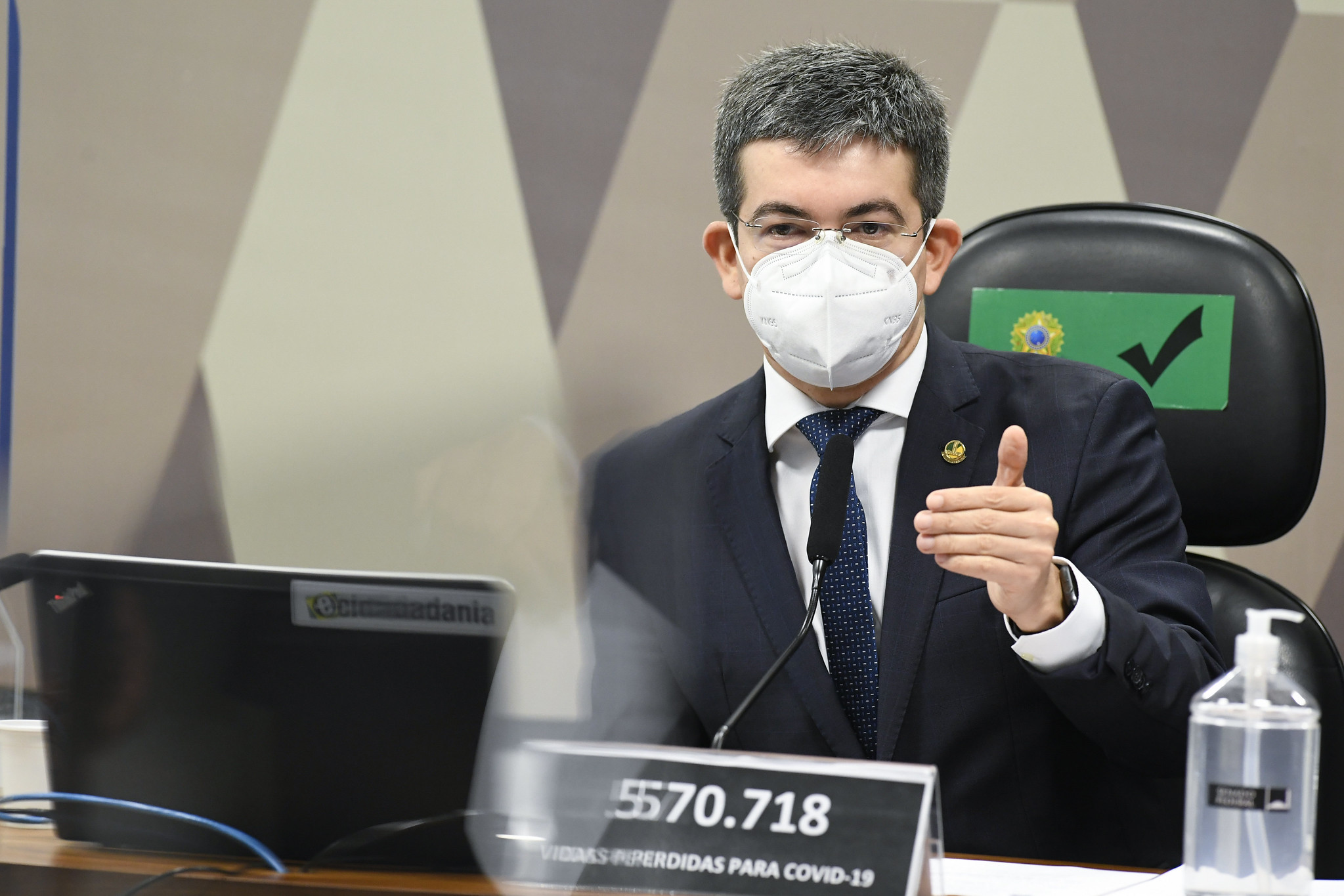 O vice-presidente da CPI da Covid, Randolfe Rodrigues