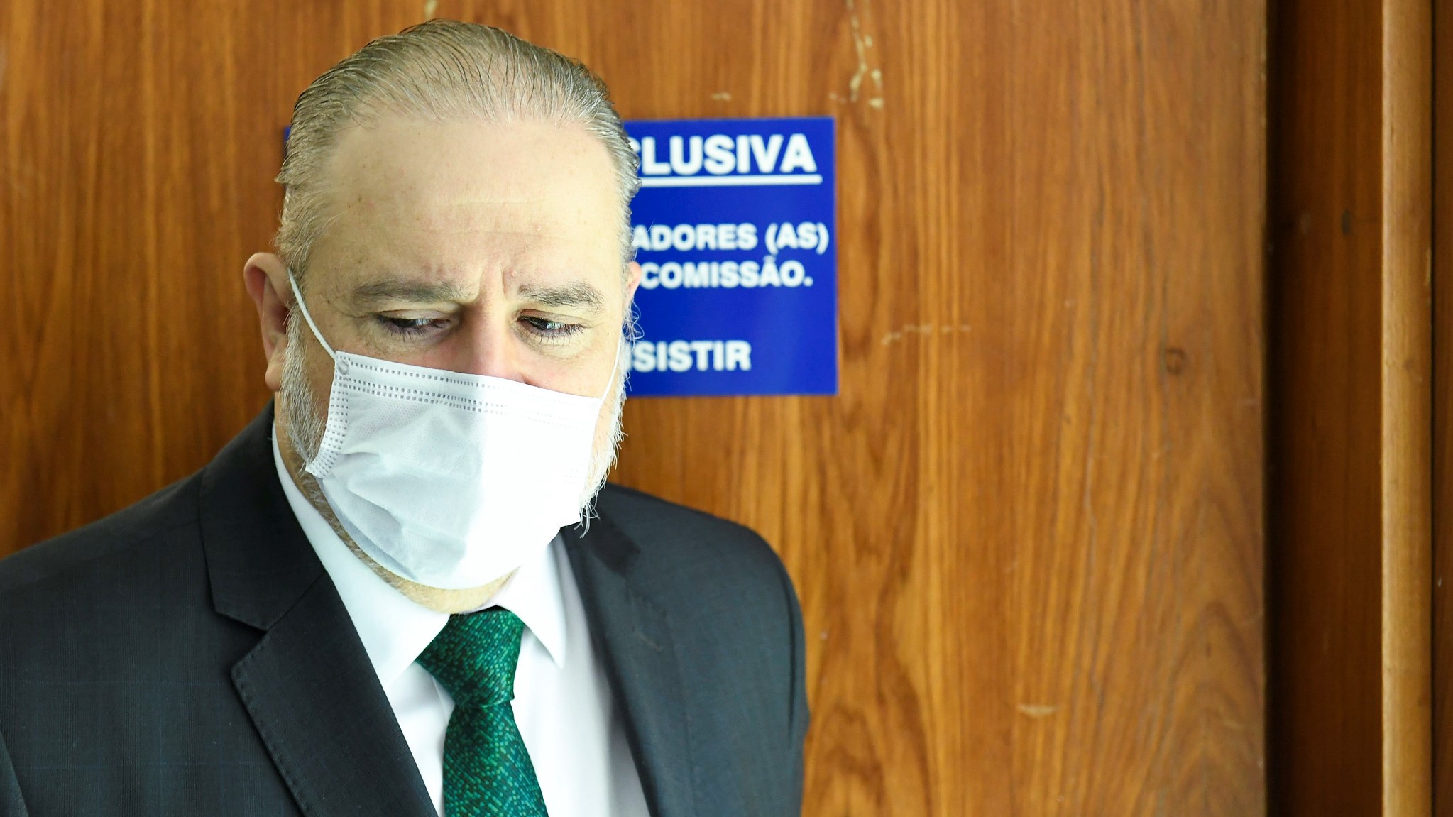 Augusto Aras antes de sabatina no Senado