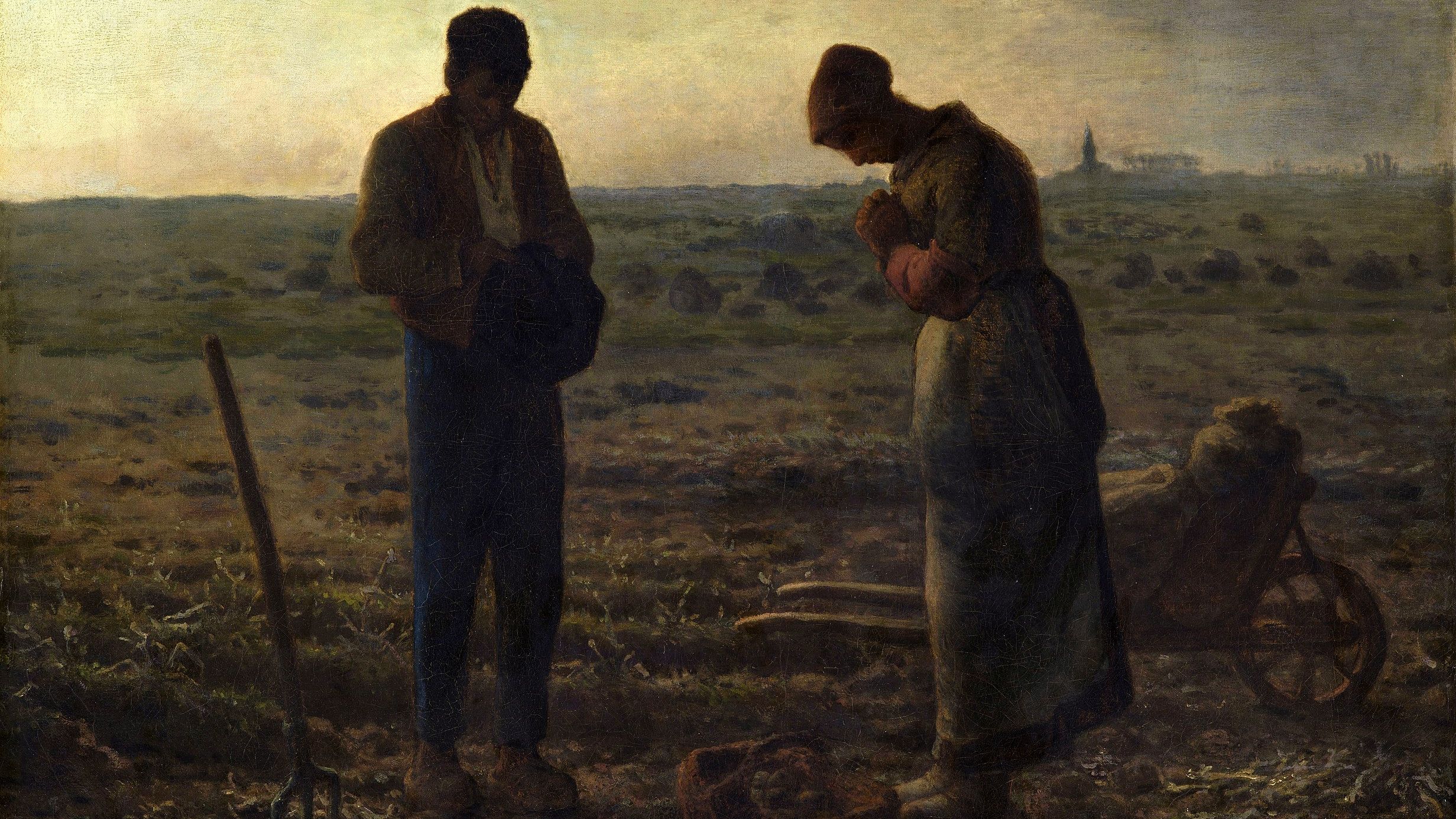 Detalhe de "O Angelus", de Jean-François Millet.