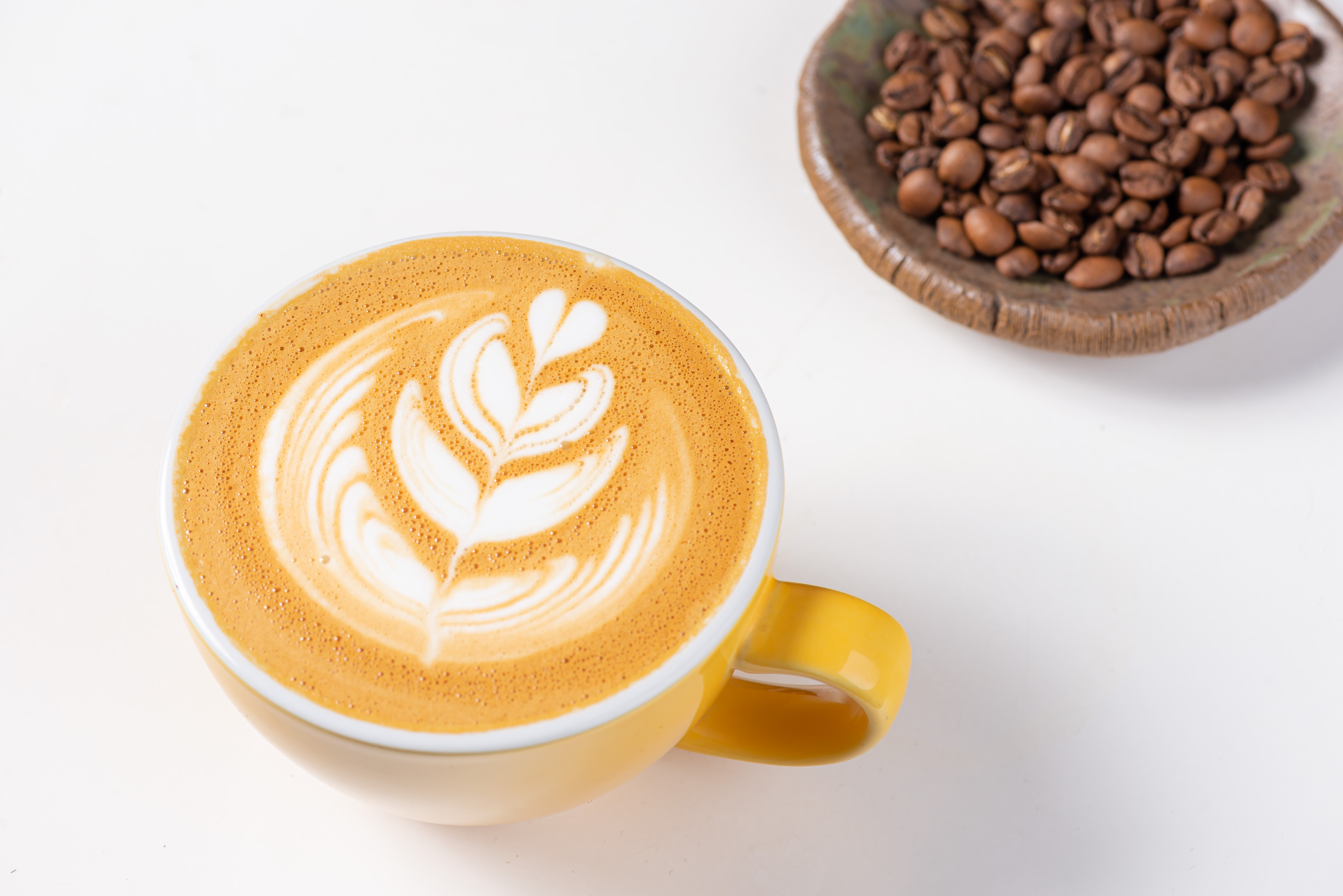 A roseta é um dos desenhos mais reproduzidos na Latte Art.