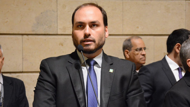 O vereador do Rio Carlos Bolsonaro.