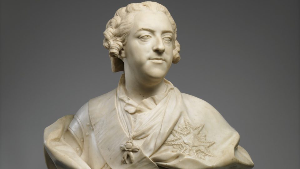 O Ancien Régime também tinha caridade impessoal Busto do Rei Luís XV
