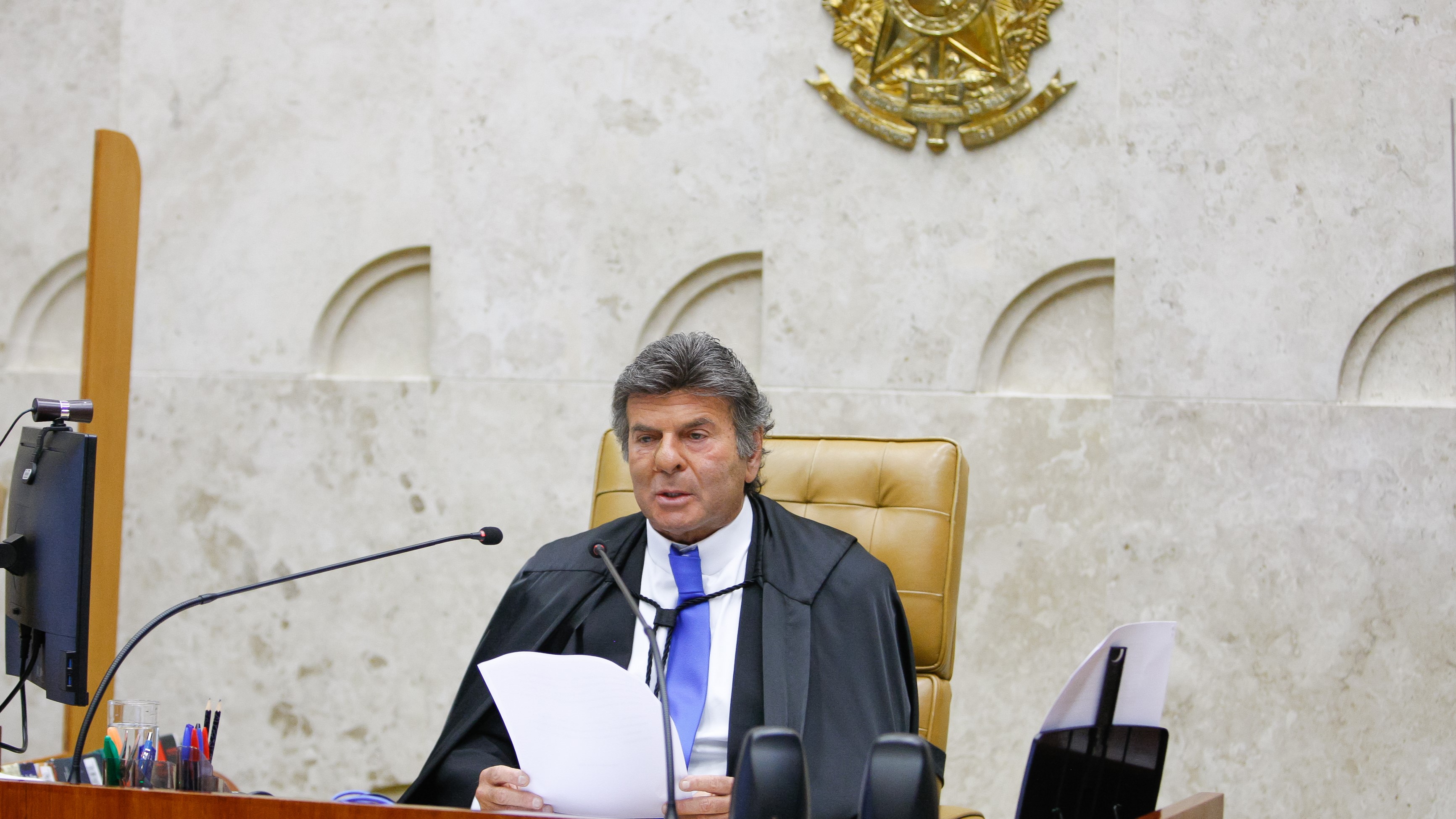 Luiz Fux no plenário do STF