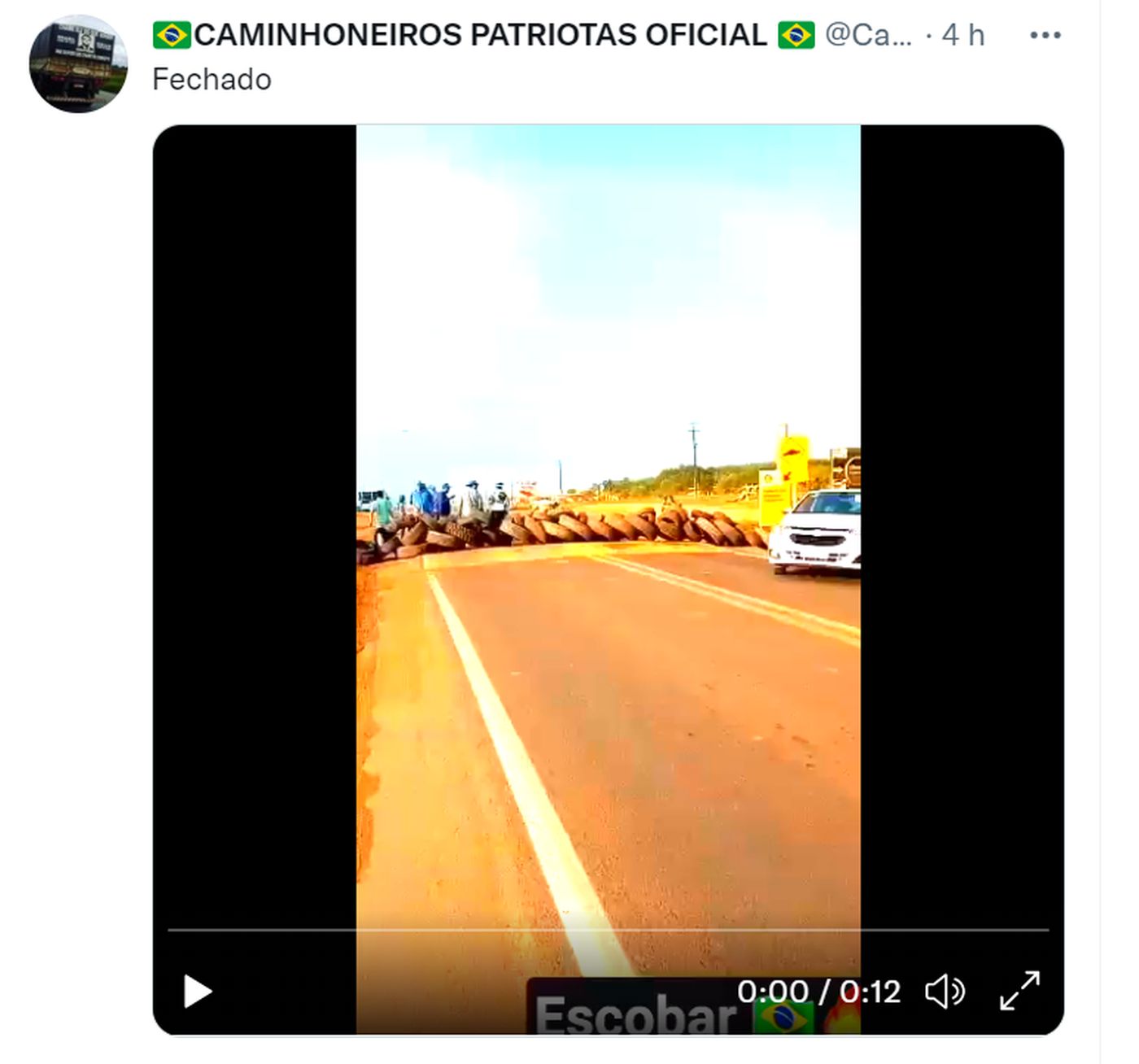 caminhoneiros - bloqueios