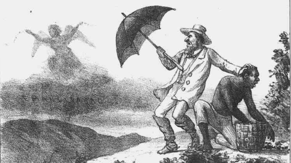 Por um neoabolicionismo Ilustração de Angelo Agostini para capa de uma edição de 1880 da “Revista Ilustrada”.