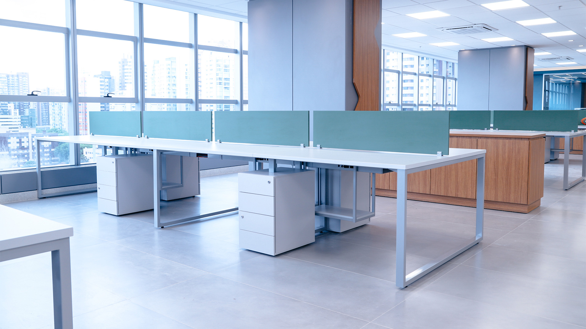 Projetos de marcenaria corporativa exigem agilidade e relação de confiança para que sejam bem-sucedidos. Grupo Potencial Petróleo, sede em Curitiba