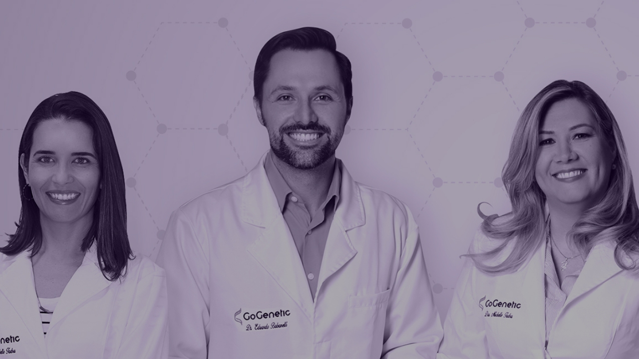 Vania Carla Silva Pankievicz, Eduardo Balsanelli e Michelle Zibetti Tadra, fundadores da GoGenetic