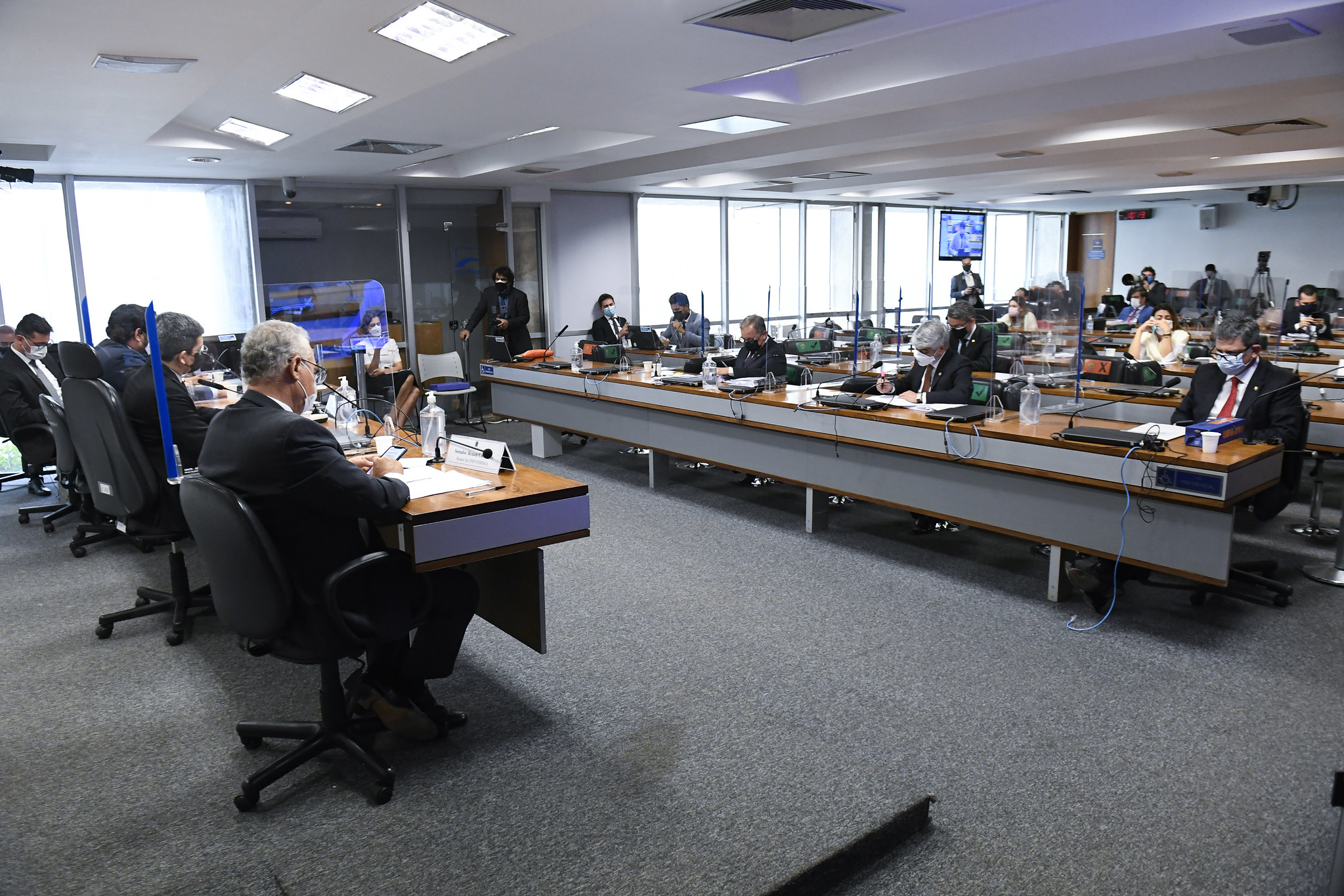 Reunião da CPI da Covid em 15/09, com Marconny Faria