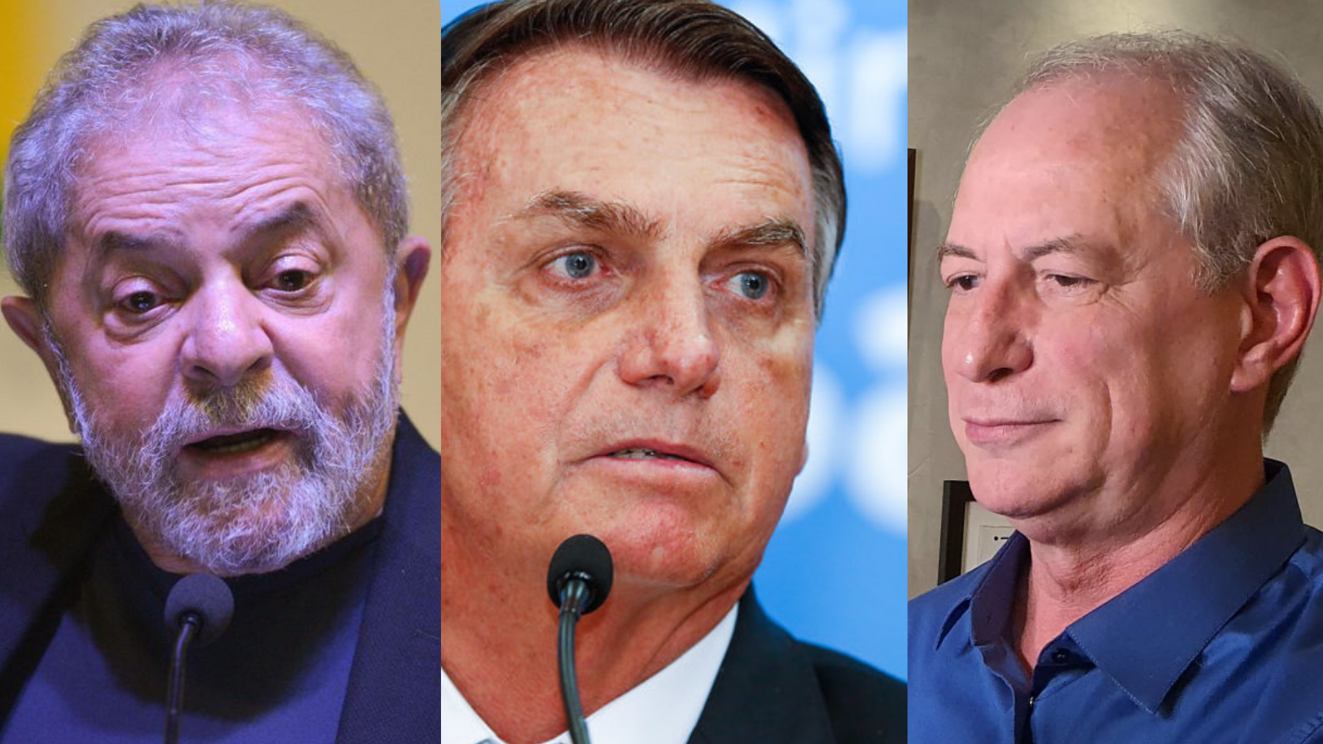 Lula, Bolsonaro e Ciro