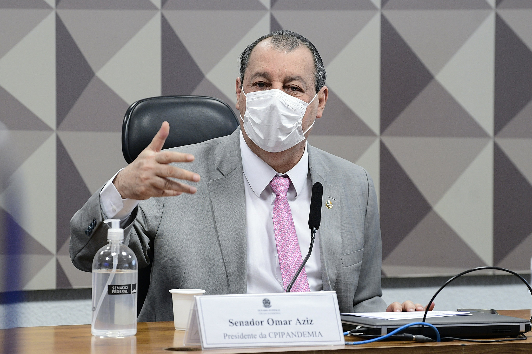 O presidente da CPI da Covid, Omar Aziz (PSD-AM)