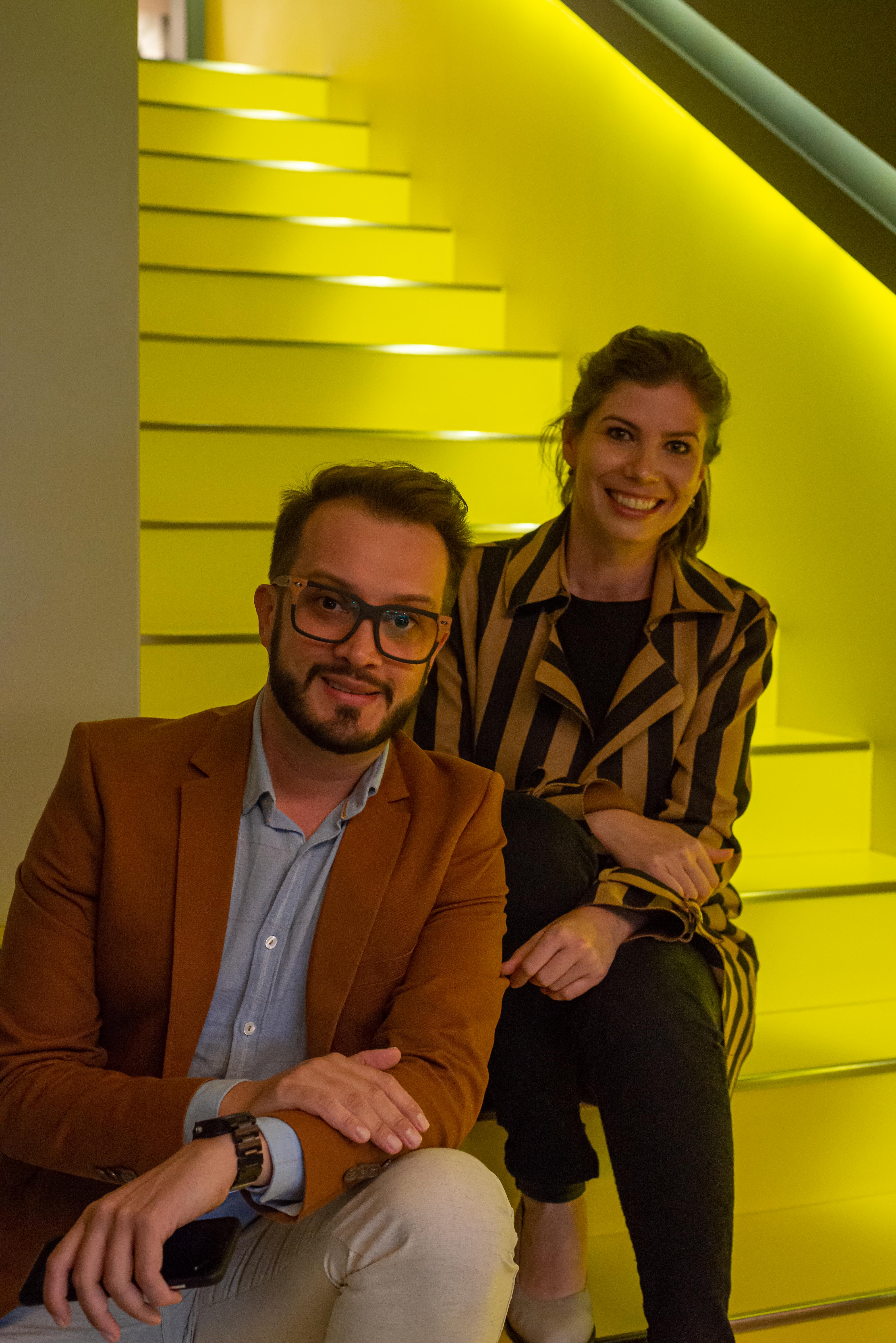 Rodrigo Garcia e Naiara Ceccon. Rodrigo Garcia e Naiara Ceccon.