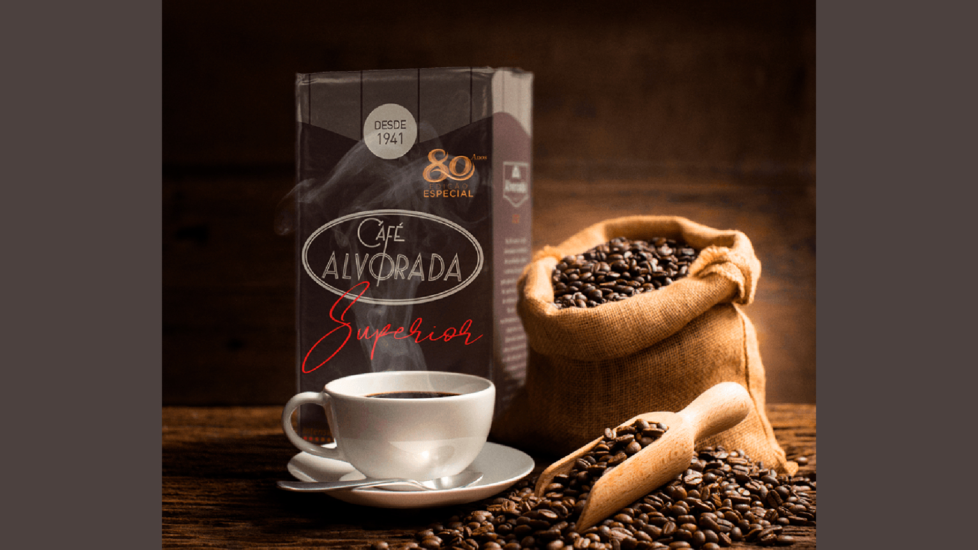 Edição especial do Café Alvorada celebra os 80 anos da marca.