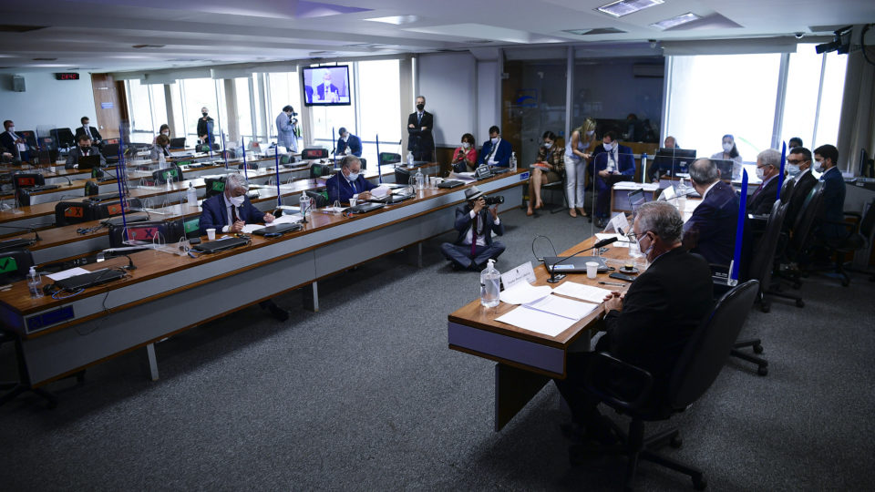 Reunião da CPI da Covid em 05/10