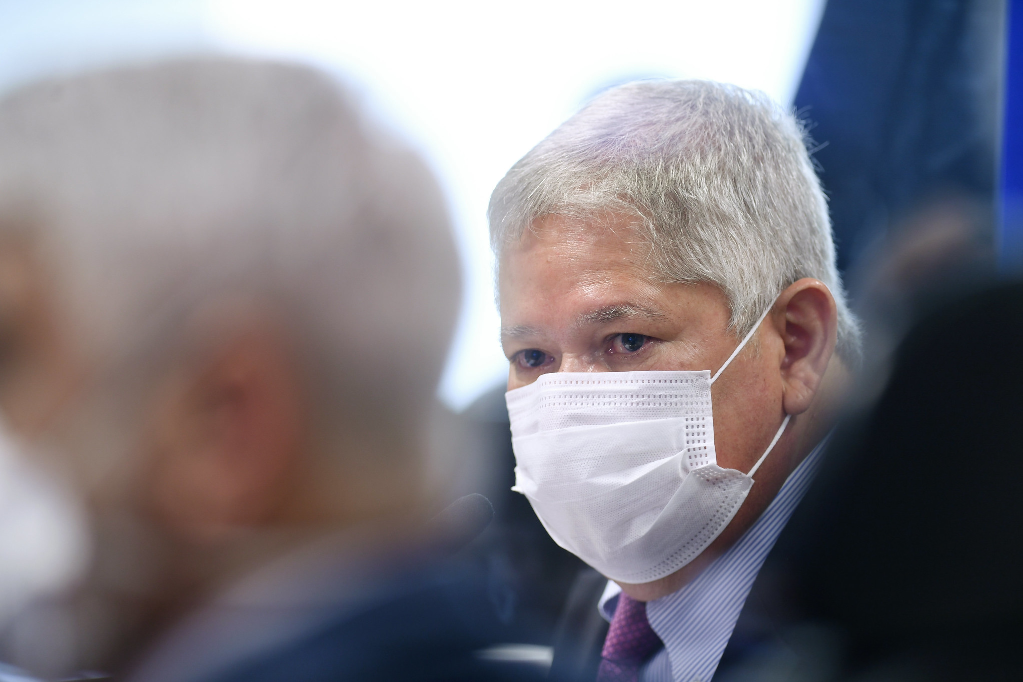 O executivo Raimundo Nonato Brasil, que depõe à CPI da Covid