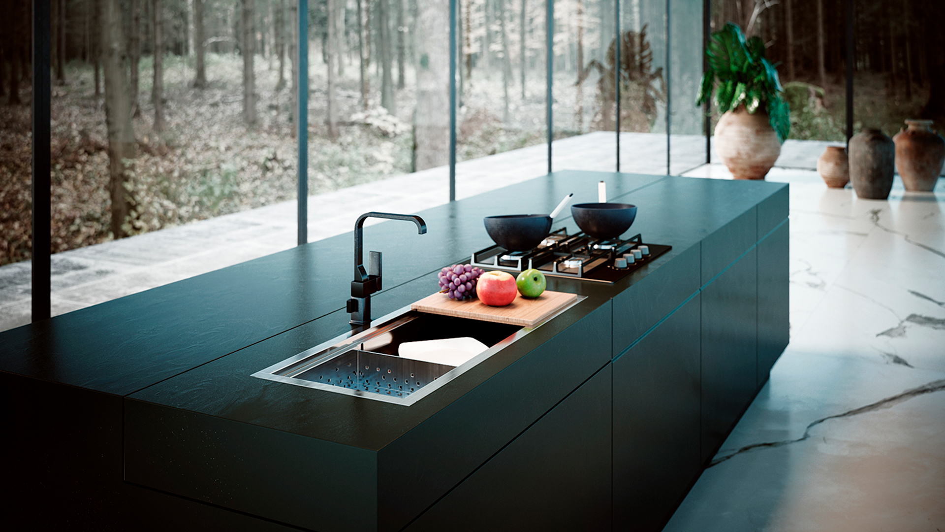 A cuba dinâmica veio para facilitar o preparo de alimentos.