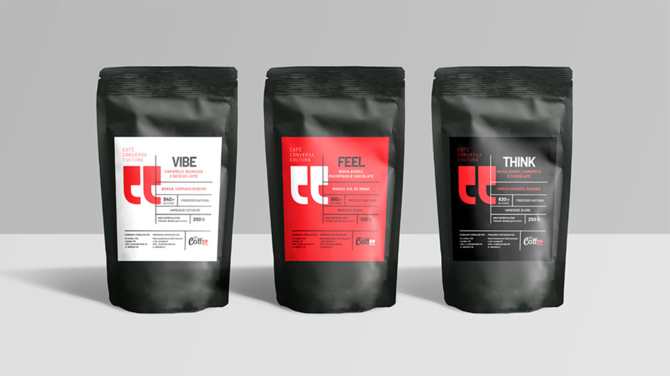 Identidade visual da It’s Coffee desenvolvida pela Doma Design
