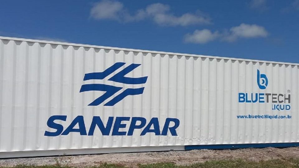 Sanepar terá reservatórios extras no Litoral para garantir água no verão da retomada Um dos cinco reservatórios modulares que a Sanepar vai instalar para reforçar o abastecimento no verão nas praias.