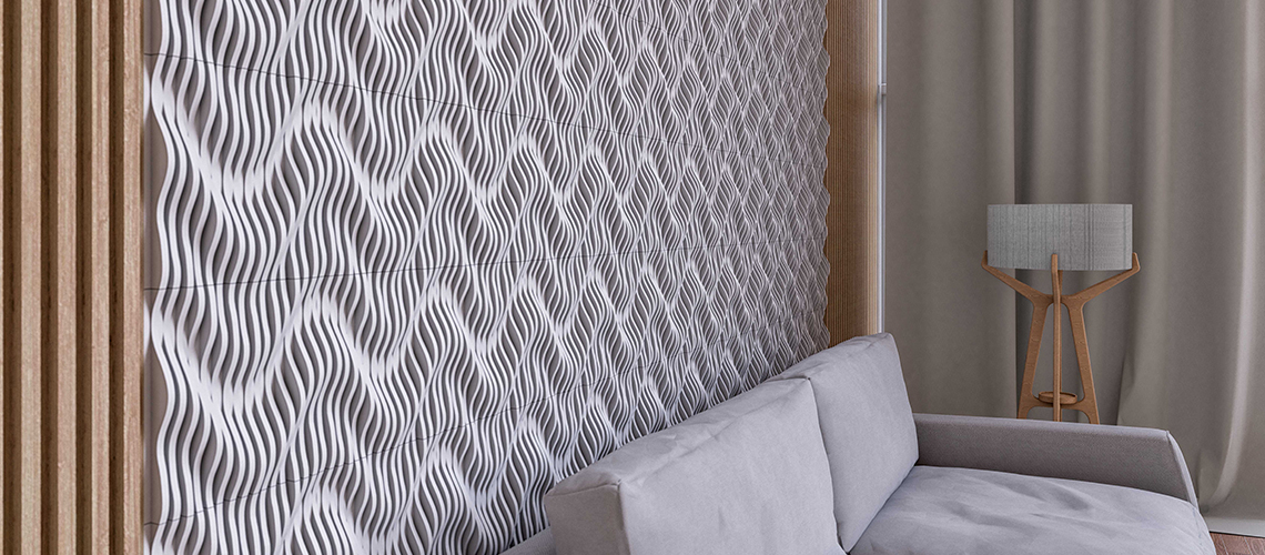 Parede revestida com a Fiji Waves, revestimento em mosaico de mármores que é um dos mais vendidos da Mosarte. Assim como as linhas Versalhes, Niterói Legno, Pétlas e Clarity, foi lançada em nova releitura na coleção Constelações. Parede revestida com a Fiji Waves, revestimento em mosaico de mármores que é um dos mais vendidos da Mosarte. Assim como as linhas Versalhes, Niterói Legno, Pétlas e Clarity, foi lançada em nova releitura na coleção Constelações.