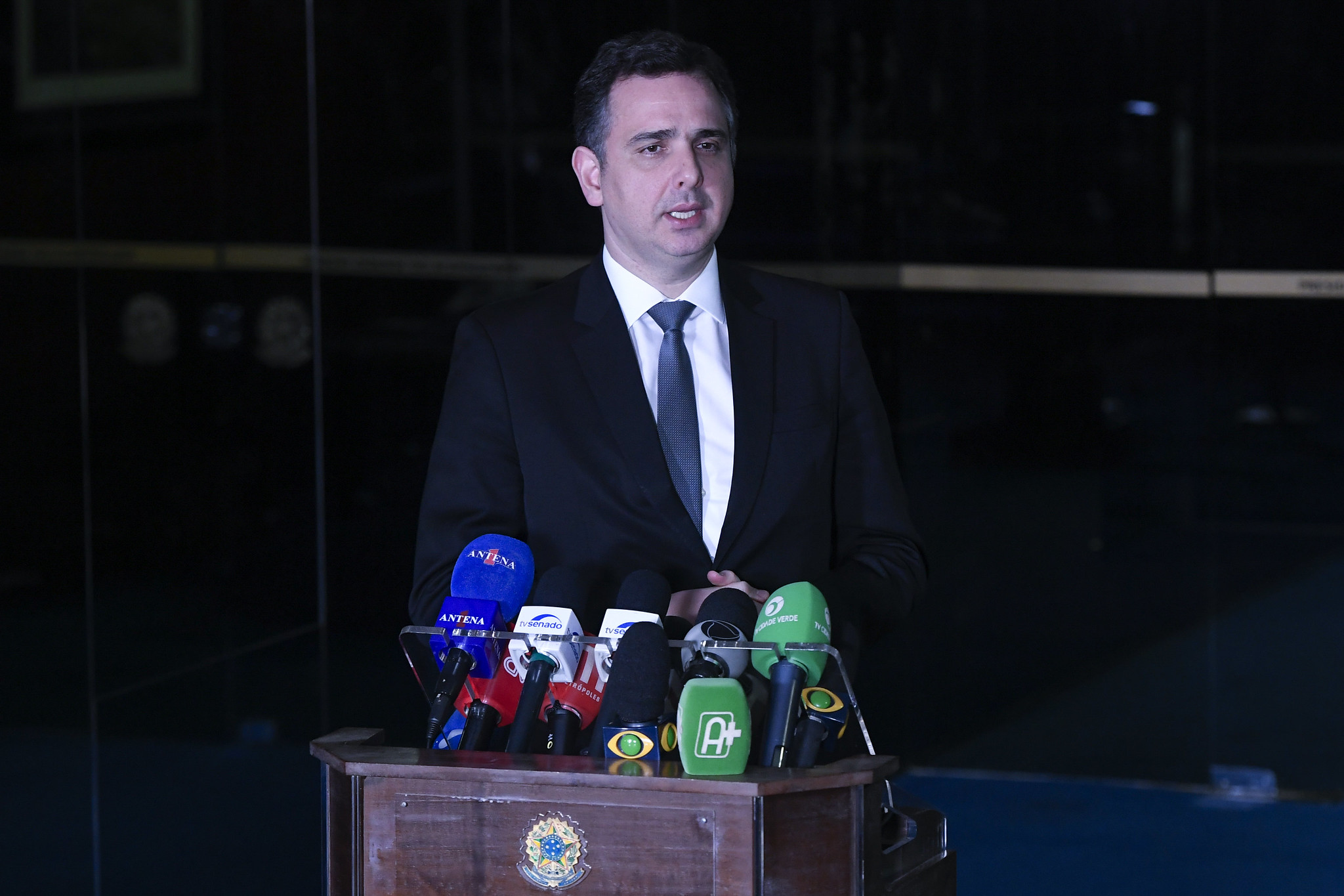 O presidente do Senado, Rodrigo Pacheco