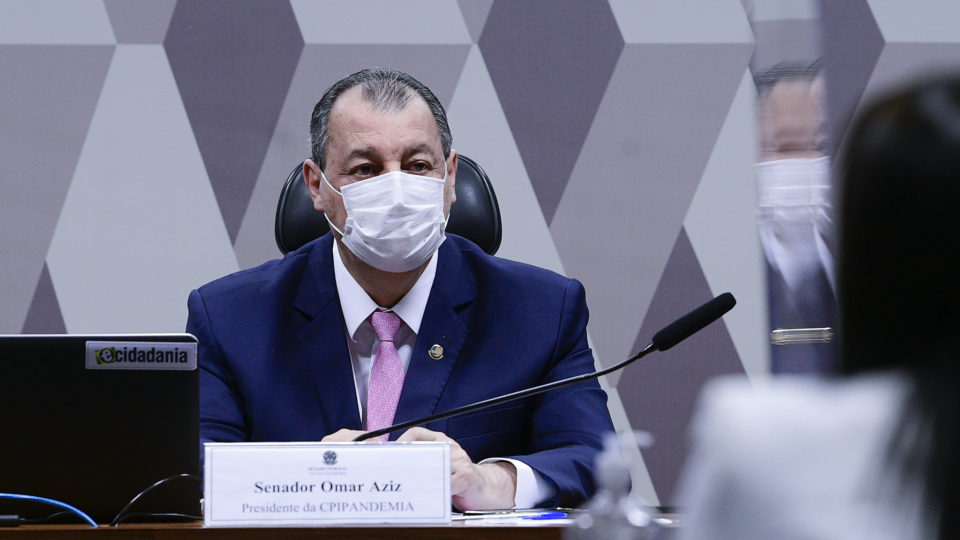 O presidente da CPI da Covid, senador Omar Aziz