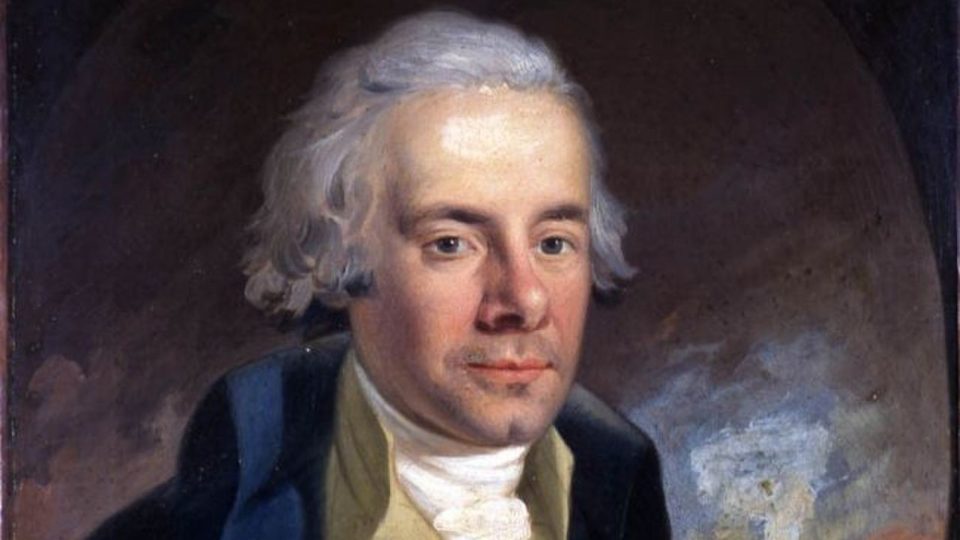 Servindo na esfera pública para o bem comum na Inglaterra Detalhe de retrato de William Wilberforce pintado por Anton Hickel.