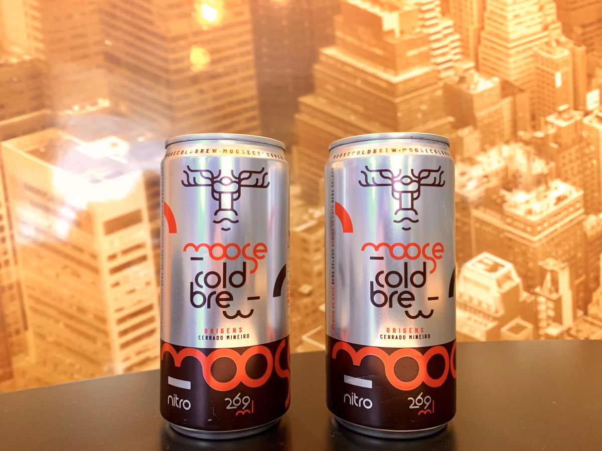 Café em lata Moose é fabricado na versão Cold Brew.