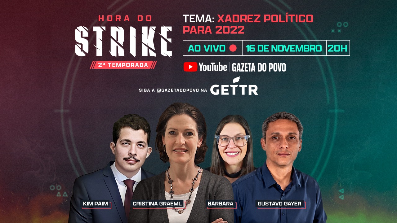 Bárbara participa do espisódio 7 da 2ª temporada de Hora do Strike, debatendo o xadrez político para 2022.