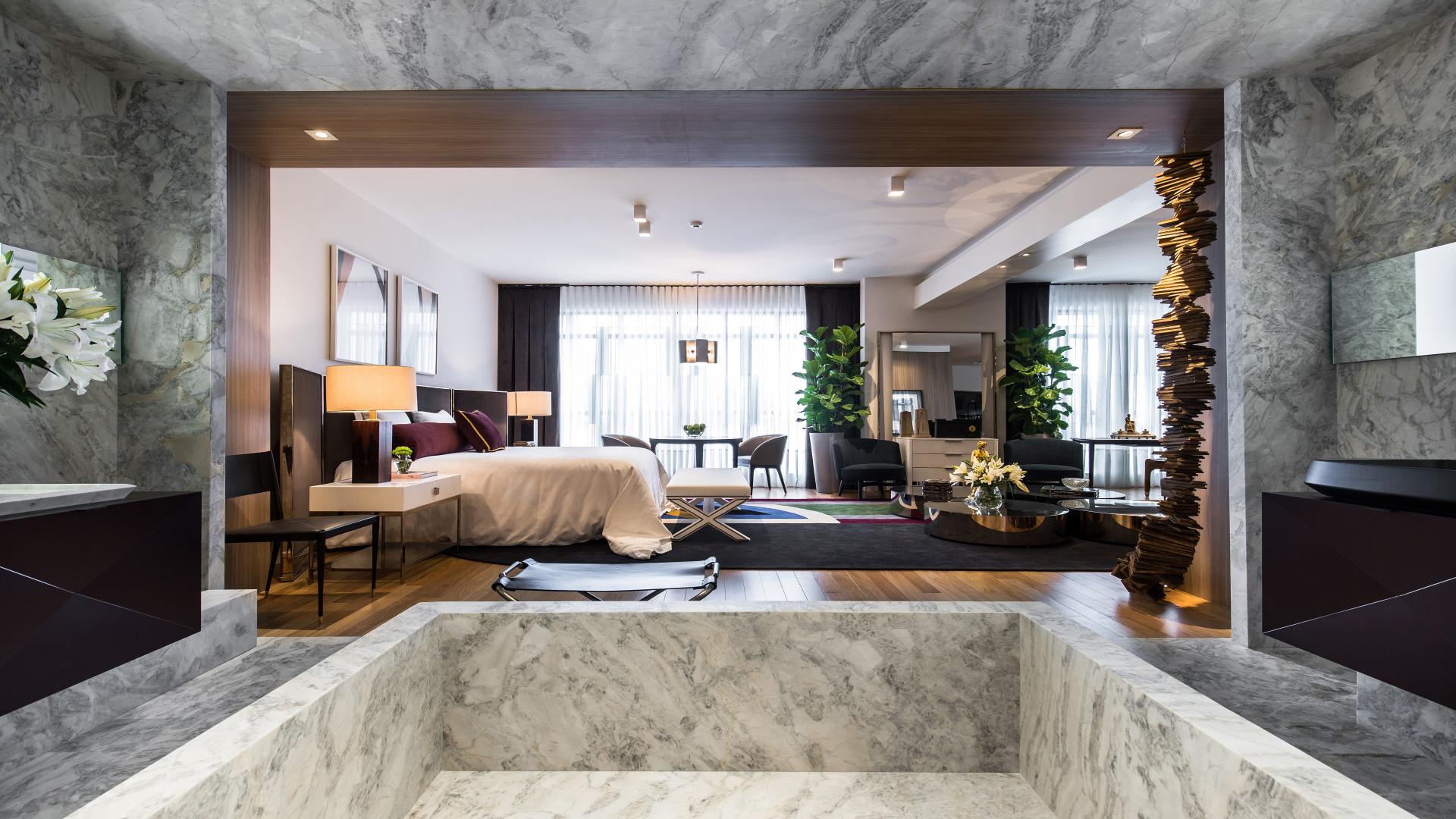 Os projetos com mármore e granito trazem mais requinte ao ambiente. Produto: Monte Vitta PR. Arquiteto: Ivan Wodzinsky