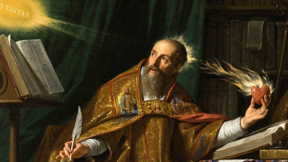 Detalhe de "Santo Agostinho", de Philippe de Champaigne.