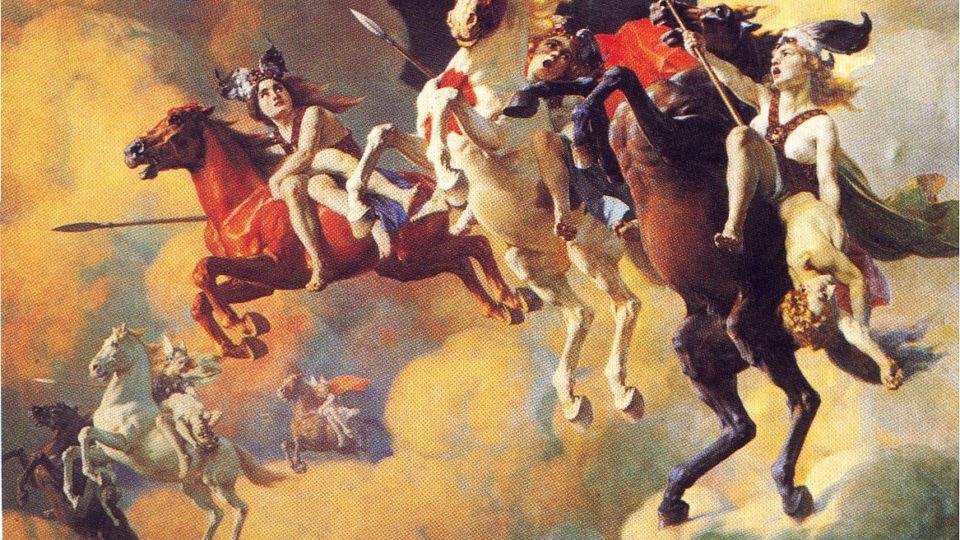 Um dos piores sintomas do antibolsonarismo psicótico: a ignorância arrogante “A Cavalgada das Valquírias”, de Cesare Viazzi. A obra de Wagner influenciou até o cinema contracultural de Coppola.
