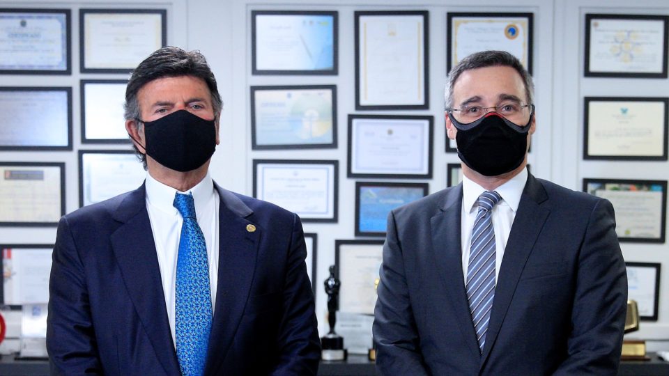 André Mendonça tomará posse no Supremo no dia 16 de dezembro Luiz Fux e André Mendonça no STF
