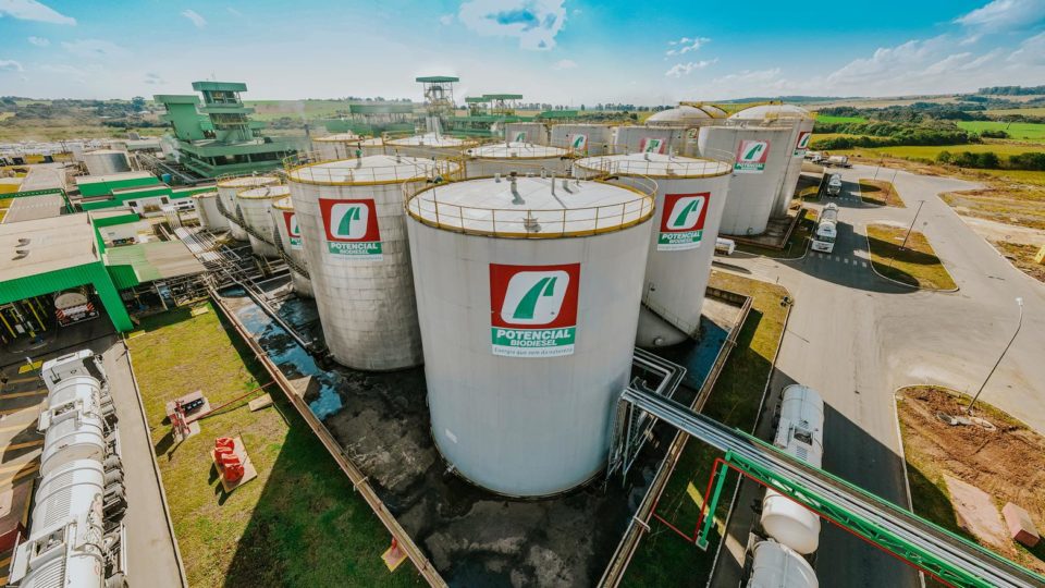 Imagem aérea da planta da Potencial Biodiesel