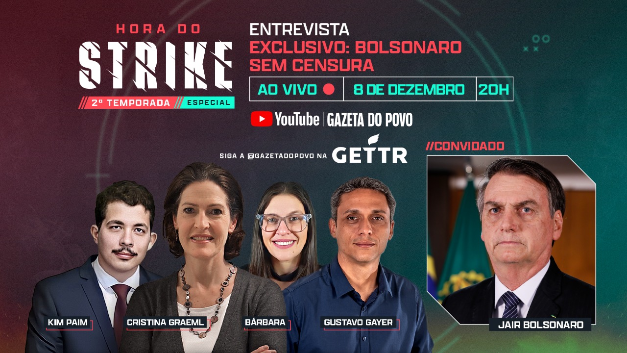 Episódio extra de Hora do Strike. Entrevista exclusiva com o presidente Jair Bolsonaro.