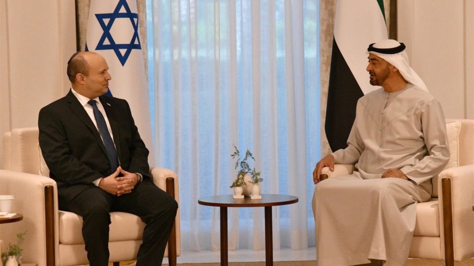 Uma semana de recados do governo israelense sobre o Irã O primeiro-ministro de Israel, Naftali Bennett, e o sheik Mohamed bin Zayed Al Nahyan, príncipe herdeiro de Abu Dhabi