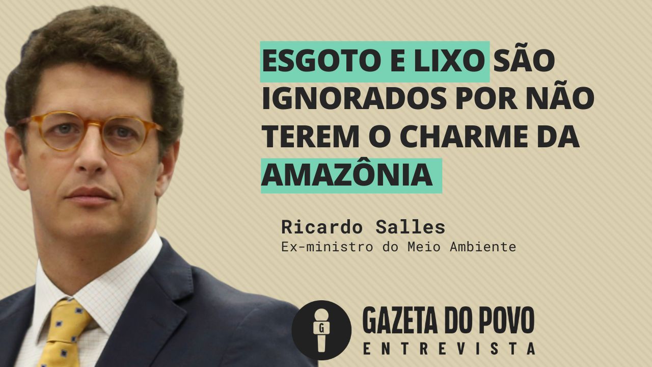 Para Ricardo Salles, ex-ministro do Meio Ambiente, é preciso dar maior atenção aos problemas ambientais urbanos.