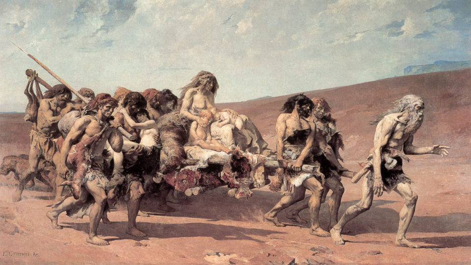 "Caim fugindo da maldição de Jeová", de Fernand Cormon.