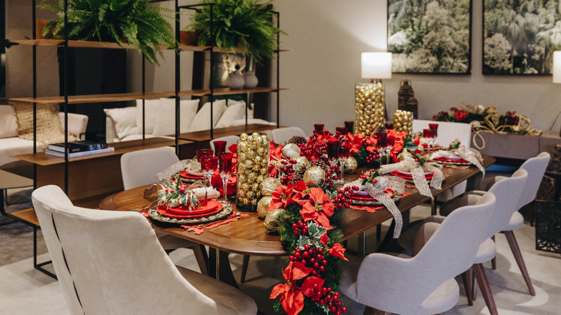 Com criatividade, é possível preparar uma mesa de Natal elegante com referências à tradição da festa e elementos inovadores.