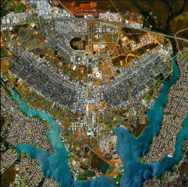 Vista aérea de Brasília. Vista aérea de Brasília.