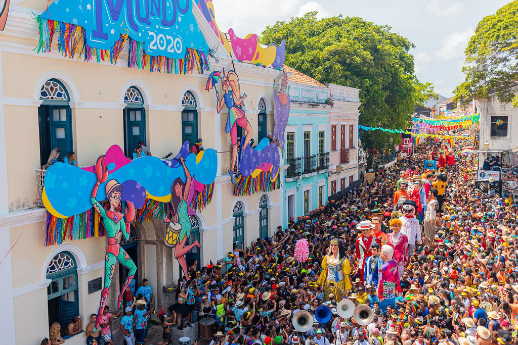 Carnaval em Olinda em fevereiro de 2020.