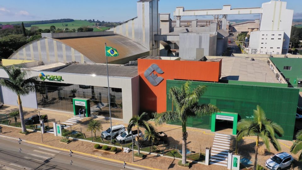 Vista aérea de unidade da Capal Cooperativa Agroindustria
